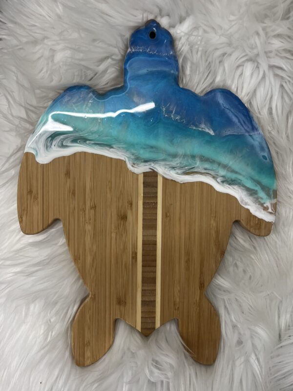 Sea Turtle epoxy serving board